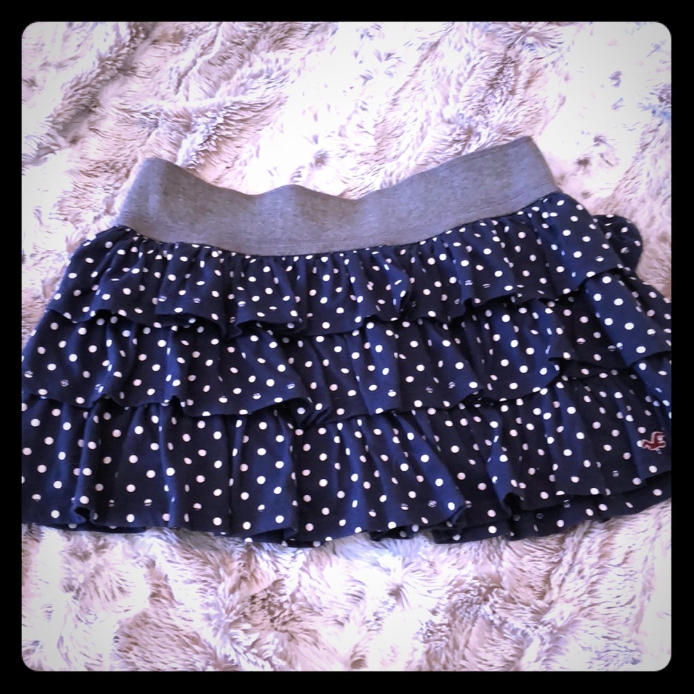 Polka dot mini skirt